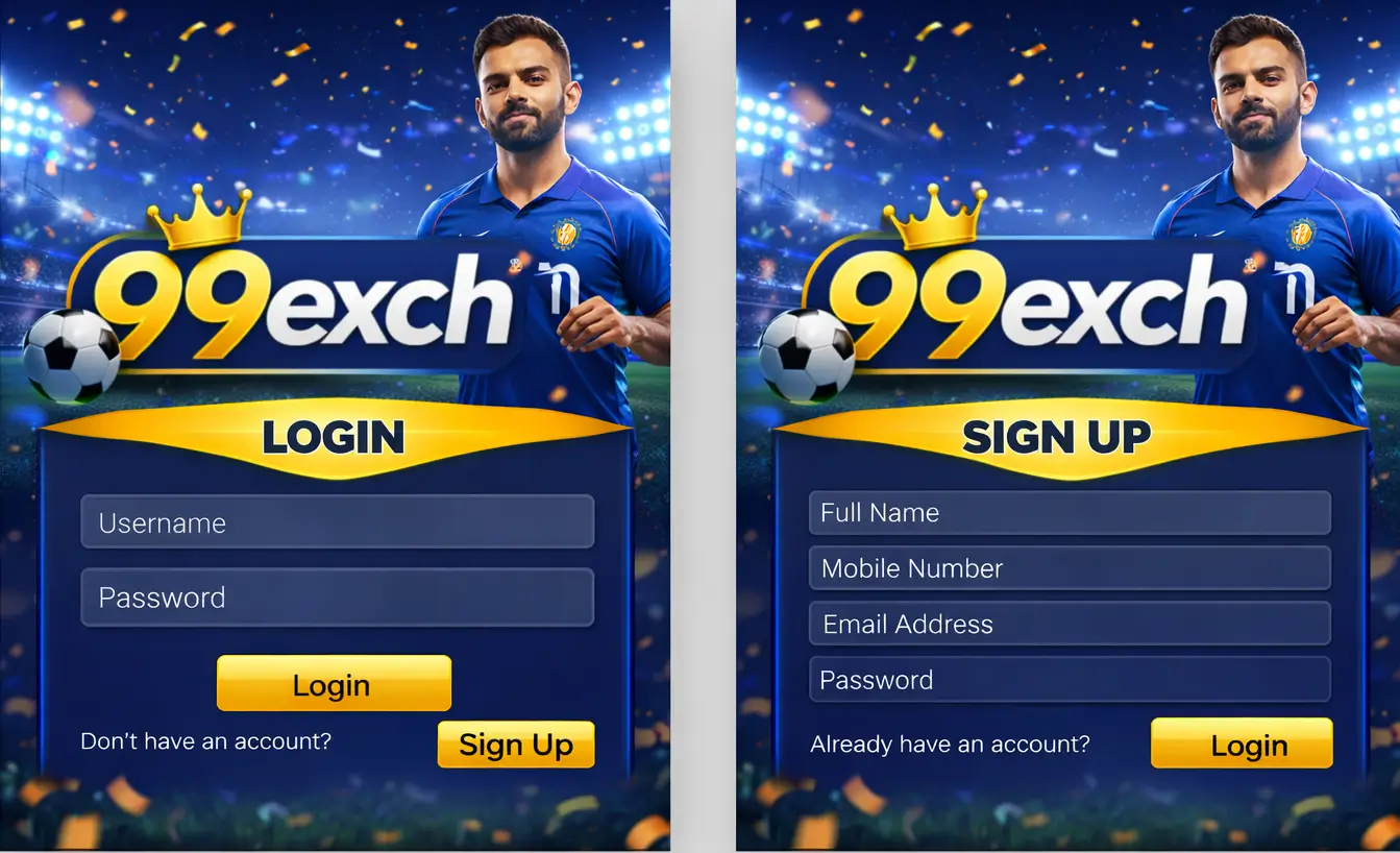 99Exch Login Screen Interface